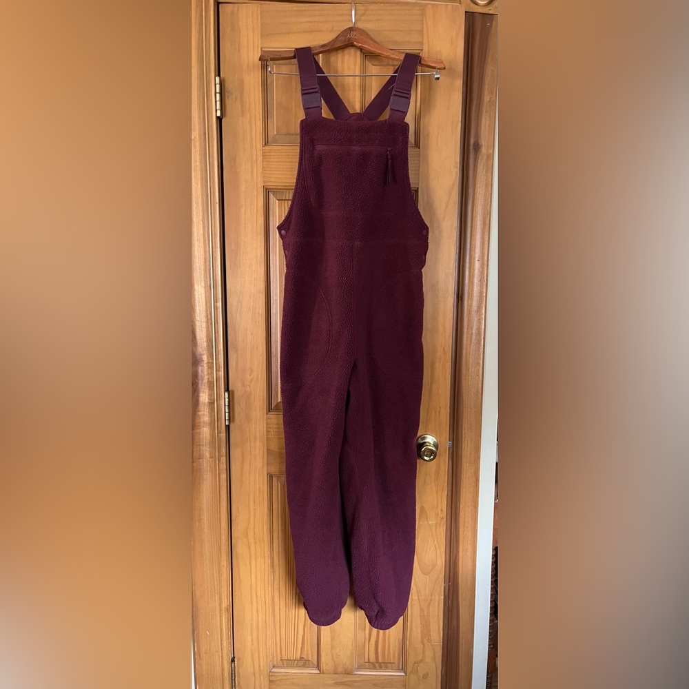 women’s Duluth Trading Company polar fleece overalls sz xs